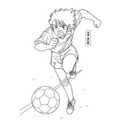着色页: 足球小将 (动漫) #188925 - 免费可打印着色页