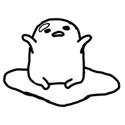 着色页: 蛋黄哥 - 免费可打印着色页