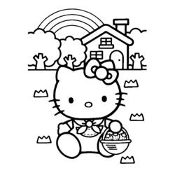 着色页: 凯蒂猫 (动漫) #36741 - 免费可打印着色页