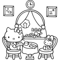 着色页: 凯蒂猫 (动漫) #36743 - 免费可打印着色页