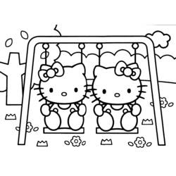 着色页: 凯蒂猫 (动漫) #36813 - 免费可打印着色页