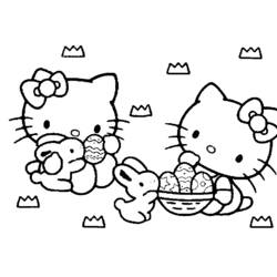 着色页: 凯蒂猫 (动漫) #36823 - 免费可打印着色页
