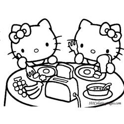 着色页: 凯蒂猫 (动漫) #36845 - 免费可打印着色页