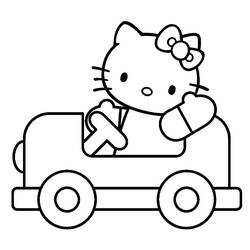 着色页: 凯蒂猫 (动漫) #36963 - 免费可打印着色页
