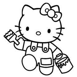 着色页: 凯蒂猫 (动漫) #36984 - 免费可打印着色页
