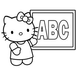 着色页: 凯蒂猫 (动漫) #37030 - 免费可打印着色页