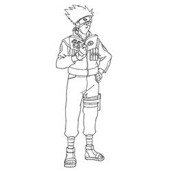 着色页: 卡卡西 (动漫) #172232 - 免费可打印着色页