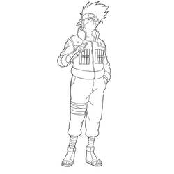 着色页: 卡卡西 (动漫) #172241 - 免费可打印着色页