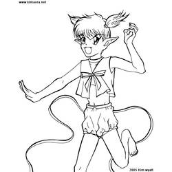 着色页: 东京猫猫 (动漫) #46195 - 免费可打印着色页