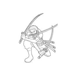 着色页: 罗罗诺亚·索隆 (动漫) #172495 - 免费可打印着色页