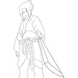 着色页: 佐助 (动漫) #171433 - 免费可打印着色页