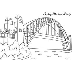 着色页: 桥 (建筑和建筑) #62837 - 免费可打印着色页