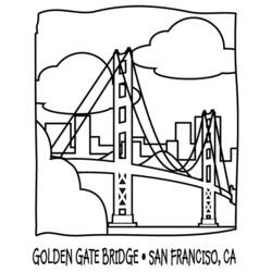 着色页: 桥 (建筑和建筑) #62887 - 免费可打印着色页