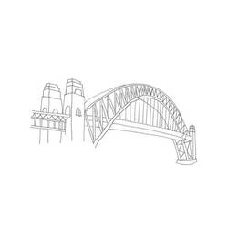 着色页: 桥 (建筑和建筑) #62978 - 免费可打印着色页
