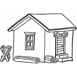 着色页: 小屋 (建筑和建筑学) #185532 - 免费可打印着色页