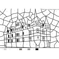 着色页: 城堡 (建筑和建筑) #62259 - 免费可打印着色页
