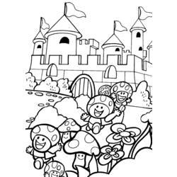 着色页: 城堡 (建筑和建筑) #62289 - 免费可打印着色页
