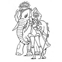 着色页: 马戏团 - 免费可打印着色页