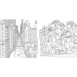 着色页: 城市 (建筑和建筑) #64910 - 免费可打印着色页