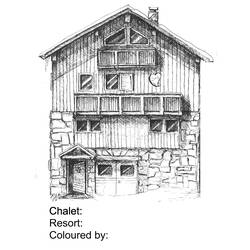 着色页: 木屋 (建筑和建筑) #169936 - 免费可打印着色页
