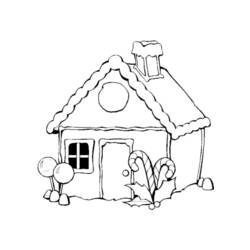 着色页: 木屋 (建筑和建筑) #169948 - 免费可打印着色页