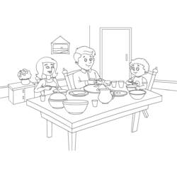 着色页: 餐厅 (建筑和建筑学) #63714 - 免费可打印着色页