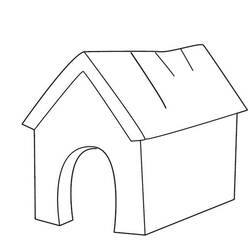 着色页: 狗窝 (建筑和建筑) #62361 - 免费可打印着色页