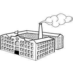 着色页: 工厂 (建筑和建筑学) #185546 - 免费可打印着色页