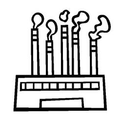 着色页: 工厂 (建筑和建筑学) #185554 - 免费可打印着色页