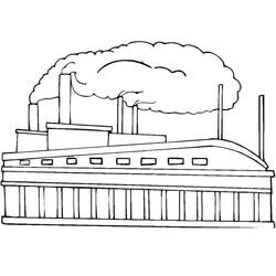 着色页: 工厂 (建筑和建筑学) #185557 - 免费可打印着色页