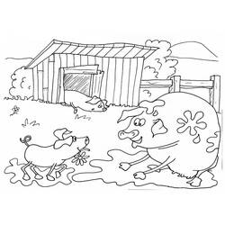 着色页: 农场 (建筑和建筑学) #183698 - 免费可打印着色页