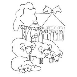 着色页: 农场 (建筑和建筑学) #183700 - 免费可打印着色页