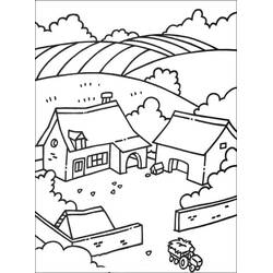 着色页: 农场 (建筑和建筑学) #183702 - 免费可打印着色页