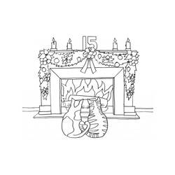 着色页: 壁炉 (建筑和建筑学) #217150 - 免费可打印着色页