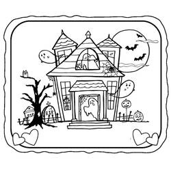 着色页: 鬼屋 (建筑和建筑学) #198038 - 免费可打印着色页
