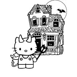 着色页: 鬼屋 (建筑和建筑学) #198052 - 免费可打印着色页