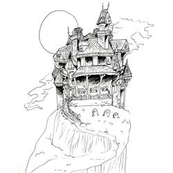 着色页: 鬼屋 (建筑和建筑学) #198066 - 免费可打印着色页