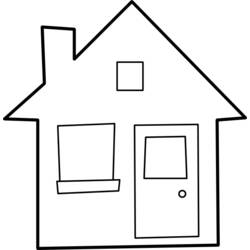 着色页: 房子 (建筑和建筑) #64630 - 免费可打印着色页