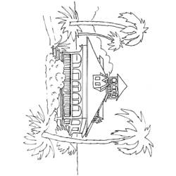 着色页: 房子 (建筑和建筑) #64636 - 免费可打印着色页