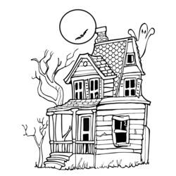 着色页: 房子 (建筑和建筑) #64643 - 免费可打印着色页