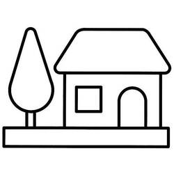 着色页: 房子 (建筑和建筑) #64645 - 免费可打印着色页