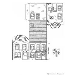 着色页: 房子 (建筑和建筑) #64714 - 免费可打印着色页