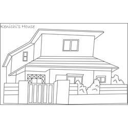 着色页: 房子 (建筑和建筑) #64739 - 免费可打印着色页