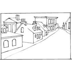 着色页: 房子 (建筑和建筑) #64765 - 免费可打印着色页