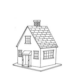 着色页: 房子 (建筑和建筑) #64792 - 免费可打印着色页