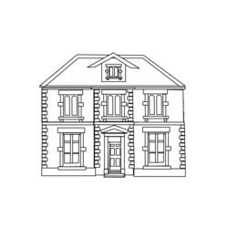 着色页: 房子 (建筑和建筑) #64795 - 免费可打印着色页