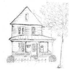 着色页: 房子 (建筑和建筑) #66445 - 免费可打印着色页