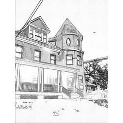 着色页: 房子 (建筑和建筑) #66456 - 免费可打印着色页