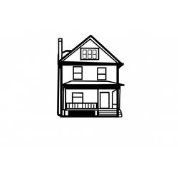 着色页: 房子 (建筑和建筑) #66464 - 免费可打印着色页