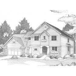 着色页: 房子 (建筑和建筑) #66465 - 免费可打印着色页